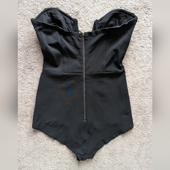 Willow - Structured deep V bustier bodysuit, s 10 - Picture 3 of 7